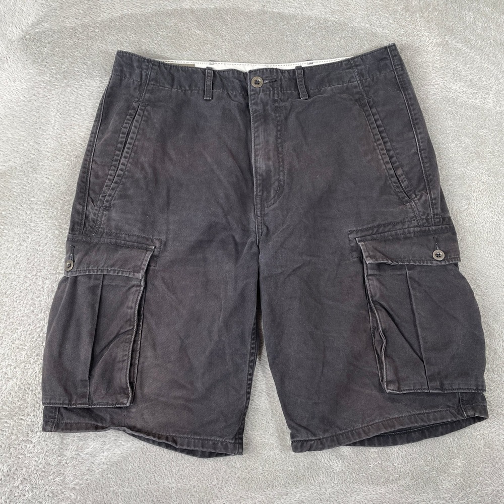 Levi's Cargo Shorts Mens 32 Black Baggy Cotton Multi Pocket Utility Y2K